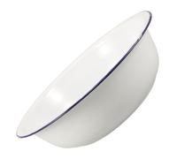 OATIPHO Vintage Enamel Wash Basin Multipurpose Foot Soaking Bowl Durable Porcelain Mixing Bowl for Face Washing Laundry Kitchen Bathroom Use