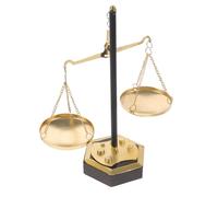 OATIPHO Vintage Iron Alloy Balance Scale Home Decor Hour Glass Centerpiece for Dining Table and Every Day Decor, Metal Balance Scales Art Piece for Elegant Room Decoration