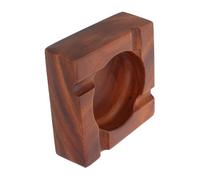 OATIPHO Walnut Wood Ashtray with Large Groove Engraved Solid Wood Design for Indoor Cigarette and Cigar Use Stable Drop-resistant Tray for Tea Rooms Hotels Home and Office Living Spaces