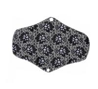 OATIPHO Washable Bamboo Charcoal Sanitary Napkin with Breathable Bamboo Fiber Cloth Reusable Menstrual Pad for Night and Period Use Black Cloth Sanitary Towel for Women