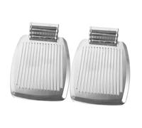 OATIPHO Wheelchair Footrest Replacement Pair Durable Aluminum Alloy Foot Pedals with Mounting Stable Folding Leg Rest for All Wheelchair Types Easy to Install Safety Support