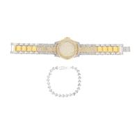 OATIPHO Women Rhinestone Watch and Bracelet Set, Fashion with Accurate Time Reading, Precise Movement and Delicate Luxury Style for Valentine or Christmas Gift