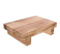 OATIPHO Wood Step Stool Non-Skid Bedside Footrest with Solid Paulownia Wood Frame Small Portable Step Stool for Elderly Indoor Outdoor Use