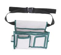 OATIPHO Work Apron Tool Belt Pouch Large Canvas Waist Bag with Buckle Strap, Double Pockets Utility Tool Organizer for Woodworking and Construction Sites