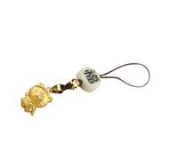 OATIPHO Zodiac Fortune Tiger Phone Hanging Ornament Brown Cord, DIY Small Pendant Cellphone Hanging Decor for Smartphone Accessories