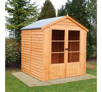 Oatland 5' 6" x 5' 11" Apex Summerhouse - Budget Dip Treated Overlap