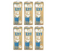 OATLY Oat Drink Organic 1 Litre (Pack of 6) Oat Milk Made for Coffee - Unsweetened - Dairy Free - Vegan - Enriched with Plant-Based Nutrients