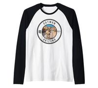 Oatman Arizona Burro in The Road Raglan Baseball Tee