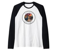 Oatman Arizona Sunrise Burro Raglan Baseball Tee