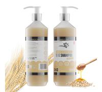 Oatmeal Dog Shampoo PRITTY PETS Oatmeal Shampoo for Dogs - Professional PH Balanced, Cruelty Free, Silicone & Paraban Free, Puppy Friendly D