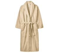 (Oatmeal) Luxury Mens Ladies Terry Toweling Bathrobe Unisex 100% Soft Cotton Dressing Gown