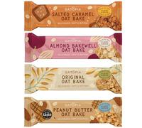 Oatopia Flapjack Bars Oat Bakes - Soft Baked Oat Bars - Healthy Snack Bars - Source of Fibre Oat Flapjacks -Variety Multipack 4x60g - Plant Based - Suitable for Vegans - Breakfast & Holiday Essentials
