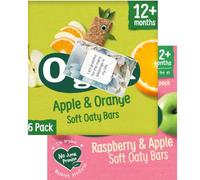 Oats Bar Bundle With High In Fibre Raspberry Apple And Apple Orange Flavoured Soft Oaty Bars Snack (2 Pack) - By Oerich Gift