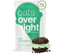 Oats Overnight - Mint Chocolate Chip Cookie - 20g Protein, High Fiber Breakfast Shake - Gluten Free, Non GMO Oatmeal (2.7 oz per meal) (8 Pack)