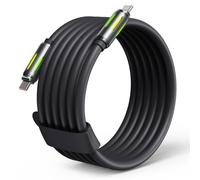 OATSBASF 240W USB-C to USB-C Silicone Fast Charging Cable 4FT (Black, 6FT)