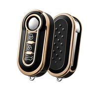 OATSBASF Car Key Case for Fiat, Key Case Suitable for Fiat Lancia, Key Box Cover, 3 Buttons (J-Black)