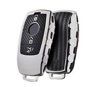 OATSBASF Car Key Case for Mercedes Benz - E Class S Class TPU Protective Case (T-Silver)