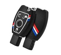 OATSBASF Car Key Case for Mercedes Benz, Key Cover for Mercedes Benz W204 W211 2-3 Keyless Buttons A B C E Class (GJ-Black)