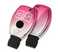 OATSBASF Car Key Case For Mercedes Benz, Key Cover For Mercedes Benz W204 W211 2-3 Keyless Buttons A B C E Class JBS-Pink