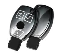 OATSBASF Car Key Case For Mercedes Benz, Key Cover For Mercedes Benz W204 W211 2-3 Keyless Buttons A B C E Class JBS-Black