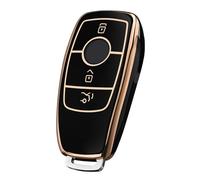 OATSBASF Car Key Case for Mercedes-Benz - Premium TPU Protective Case (E-Class W213/S-Class W223) - Anti-Abrasion, Flexible & Stylish (JB-Black)