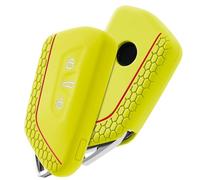 OATSBASF Car Key Case for VW, Key Case Compatible for Golf 8, Seat Leon MK 4, VW ID.3, Tarraco, Ateca, Skoda Octavia, Cupra Silicone Cover Key Case Protective Case (LW-Apple Green)