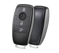 OATSBASF Car Key Case Suitable for Mercedes Benz, Key Case Cover for E Class S Class TPU Protective Case (D-Black)