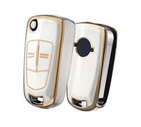 OATSBASF Car Key Case - Suitable for Vauxhall, 2 Button Key Box (White)