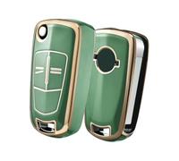 OATSBASF Car Key Case Suitable for Vauxhall, Key Cover 2 Buttons Key Box (Green)