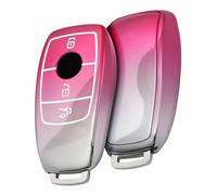 OATSBASF Car Key Cover Suitable for Mercedes Benz, Key Cover for E Class S Class TPU Protective Case (JBS-PINK)