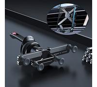 OATSBASF Car Phone Mount, Hands Free Phone Holder, Gravity Air Vent Car Mount, Suitable for Mobile Phones Under 7 inches (X03-Black)