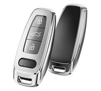 OATSBASF Key Case Suitable for Audi, Car Key Case for A6L A6 A7 A8 Q7 Q8 E-Tron 2019 2020, Silicone TPU Protective Case