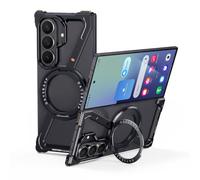 OATSBASF Minimalist Metal Phone Case for Samsung Galaxy Z Fold Case Black