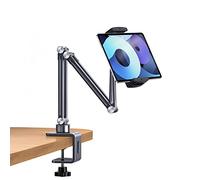OATSBASF Phone & Tablet Holder Bed Gooseneck Mount, Aluminum Long Arm Foldable Lazy Stand, Universal 360 Degree Rotatable for iPhone, iPad, Tablet