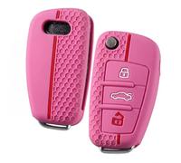 OATSBASF Silicone Car Key Case for Audi A1 A3 A4 A6 Q3 Q5 Q7 Accessories