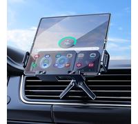 OATSBASF Wireless Car Charger, 15W Dual Coil Car Auto Clamping Car Phone Mount, Auto Rotation 90°Air Vent Phone Holder Compatible with iPhone 16/15/14/13 Samsung Galaxy Z Fold 6 5 4 and More