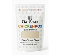 OatSoak Chicken Pox Relief Bath Powder with Soothing Calamine and Colloidal Oatmeal. Dissolvable Oats. Instant Itch Relief, no Mess, resealable Bag, Made by mums in Wales. Natural, Gentle.