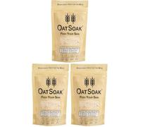 OatSoak Itch Relief Colloidal Oats - Dissolvable Oats for The Bath. Soothing Bath Powder for Chicken Pox Relief, Eczema, Psoriasis, Itchy, Irritated Dry Skin, Sunburn. No additives. (Pack of 3)