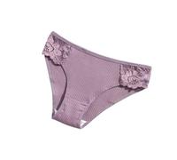 OATTIS 4PCS Women's Lace Ribbed Cotton Underwear Set - Soft Breathable Bikini Panties,Color7,S