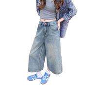 OATTIS High Waist Wide Leg Jeans Women's Summer Casual Loose Straight Long Pants Versatile Trousers,Color2,3XL