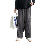 OATTIS Men's Corduroy Casual Pants Straight Leg Loose Fit Bell Bottoms Trendy Large Pocket Work Pants Long Pants,Color1,2XL