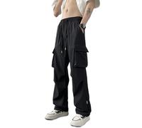 OATTIS Summer Ice Silk Pants For Male Students,Quick Drying Thin,Workwear,Casual,Color2,3XL