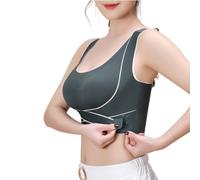 OATTIS Women’s High Support Posture Corrector Sports Bra, Adjustable Cross Back Compression Bra With Removable Pads,Color4,M