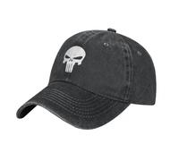 OAUMJIIL Neutral Punisher Logo Baseball Cap for Men and Women, Punisher Logo Baseball Cap, Tennis Skate, SUNSSCreen, Wash, Hip Hop, y2k, Fun Design, Snapback Fashion