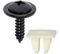 OAUTOO 10Sets Fender Liner & Splash Shield Tapping Screw with Grommet Kit for Honda & Acura 90114-SE0-000, 90682-SB0-003, 90676-SA7-003, 90114-SZ3-000 General Purpose Screw with Nut Kit