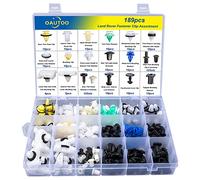 OAUTOO 189pcs Auto Body Interior and Exterior Retainer Fastener Clip Assortment for Land Rover 20 Most Popular Sizes & Applications