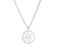OAUWKEIY Jewelry with a unique straight-line zigzag pattern dividing a circular ring into jewelry pieces jewellery pendant necklaces for men women