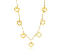 OAUWKEIY Nine small heart pendants simple classic timeless and versatile jewellery pendant necklaces for men women