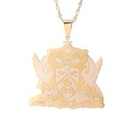 OAUWKEIY Pendant Necklace Trinidad and Tobago pendant necklaces for men and women Jewelry