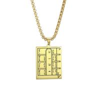 OAUWKEIY Retro style pendant men's necklace rectangular box chain with runes jewellery pendant necklaces for men women